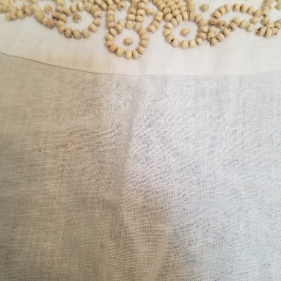 Linen Blend Tunic With Beaded Detail - Picture 6 of 8